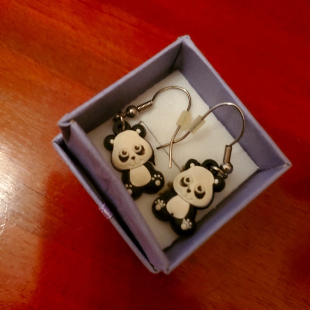Panda Bear Earrings